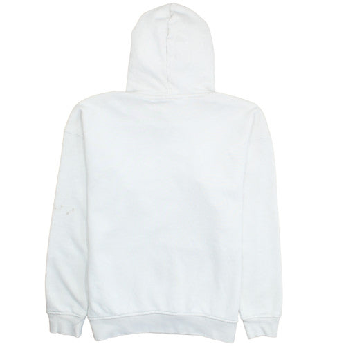 Adidas Women White Size 8 Pullover Hoodie Cotton Blend