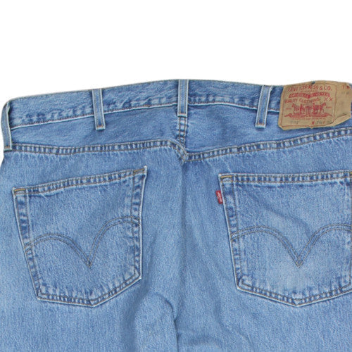 Levi's Men's Blue 38x30 Straight Leg Jeans Classic Denim