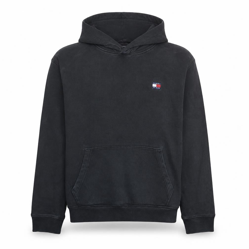 Tommy Jeans Men's Black 2XL Pullover Hoodie with Logo