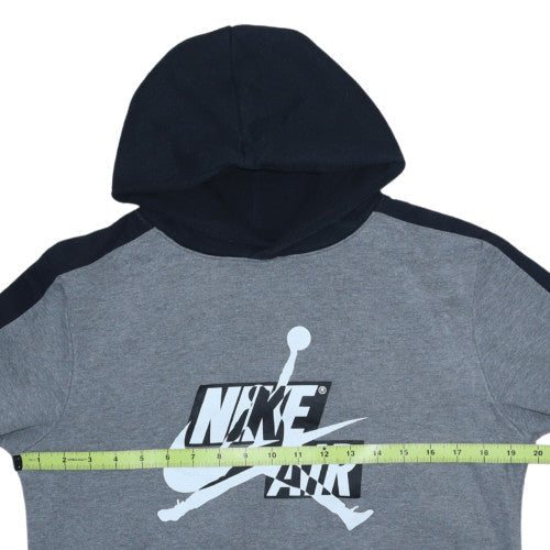Nike Jordan Boys Grey Hoodie XL 13-15 Yrs Pullover Hooded Sweatshirt