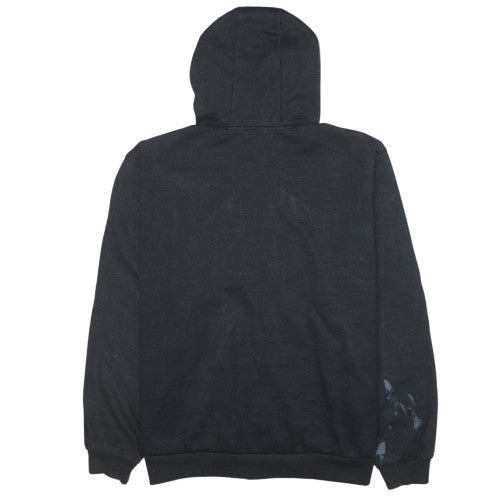 Carhartt Men’s Black Full Zip Hoodie L Relaxed Fit Fleece Workwear