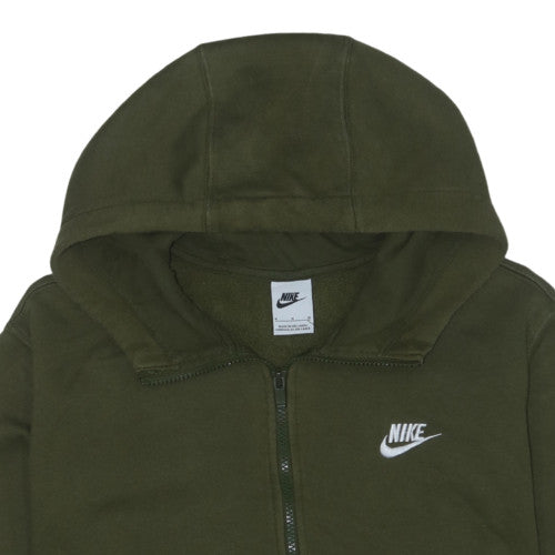 Nike Men's Green Full Zip Hoodie M Regular Fit Sportswear