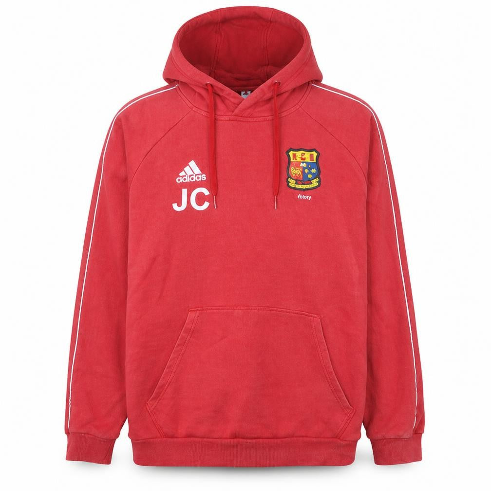Adidas Men’s Red Pullover Hoodie Size L Sports Fleece