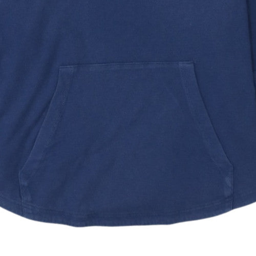 Adidas Men's Blue Pullover Hoodie L Sports Cotton Sweatshirt