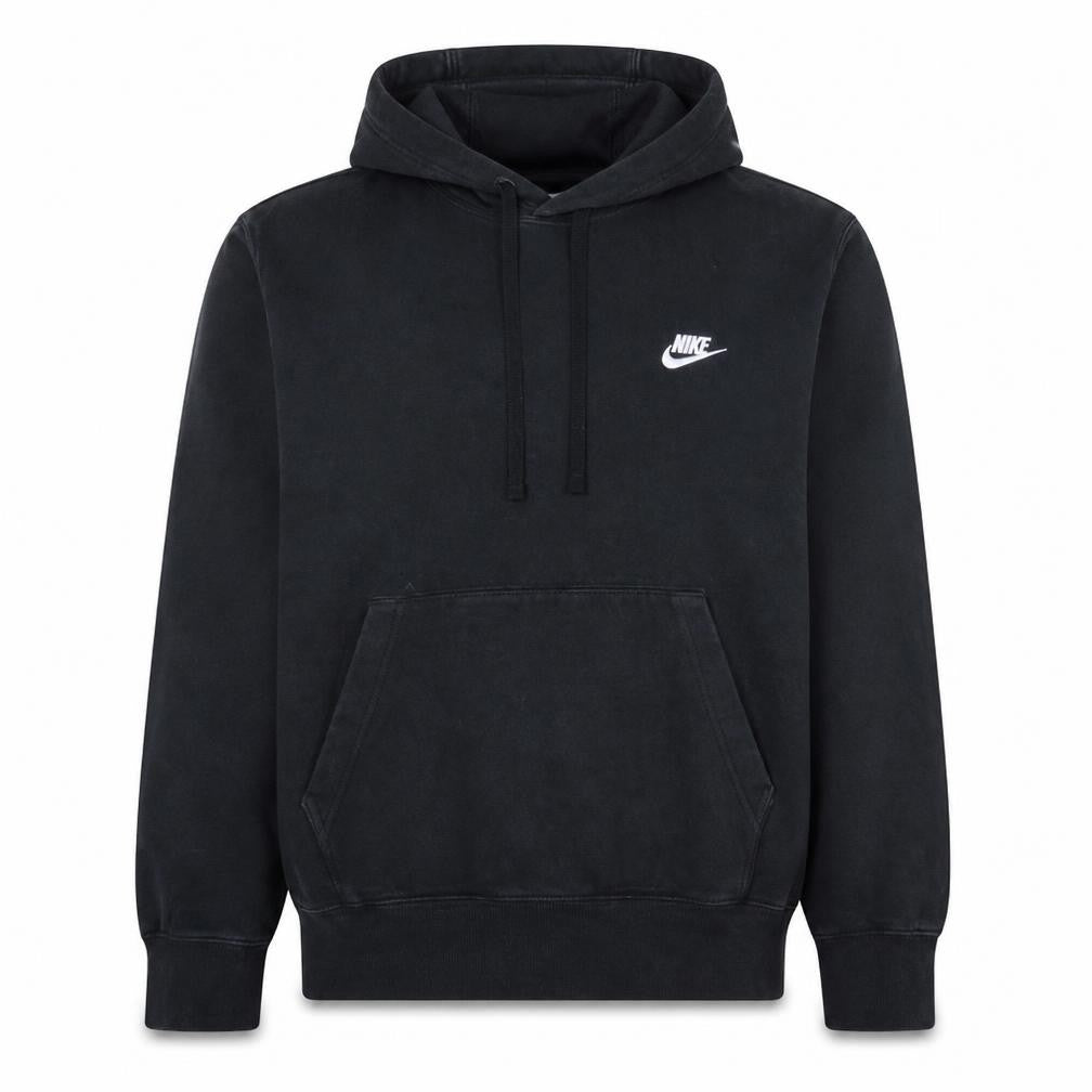 Nike Men's Black Pullover Hoodie Medium Fleece Cotton Sweatshirt