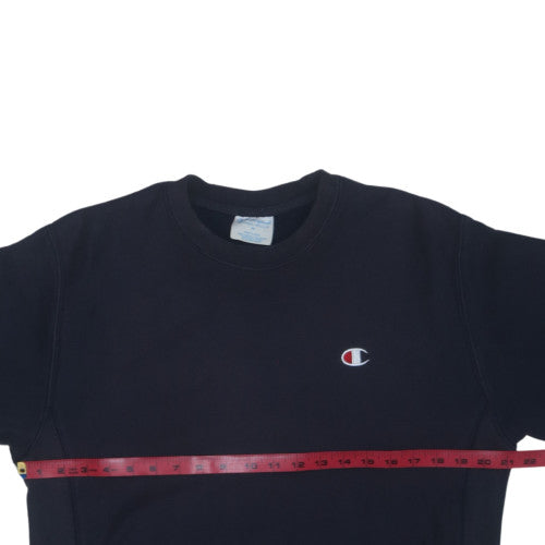Champion Men's Black Reverse Weave Pullover Sweatshirt M