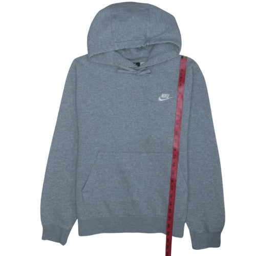 Nike Men's Grey Pullover Hoodie Size S Regular Fit Sports Fleece