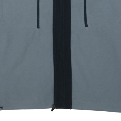 Adidas Men's Grey Softshell Fleece Jacket Size M Full Zip Sportswear
