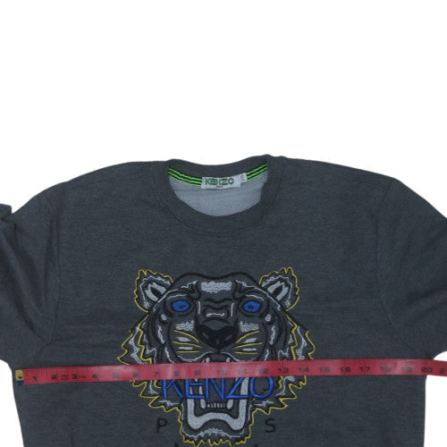 Kenzo Men’s Grey Embroidered Tiger Sweatshirt XXL Pullover