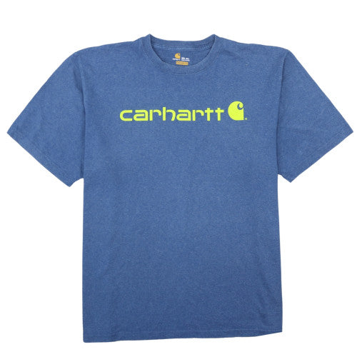 Carhartt Men's Blue 2XLT Original Fit Logo T-Shirt
