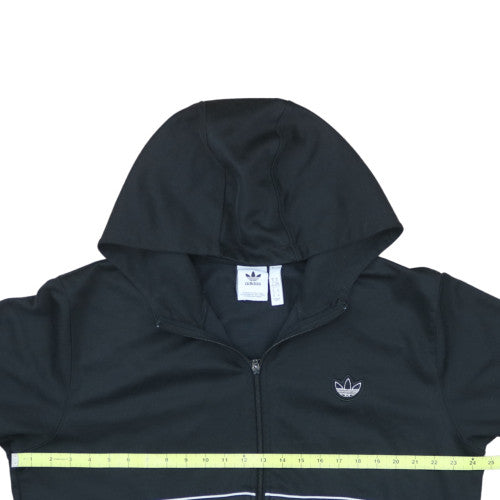 Adidas Men's Black XL Full Zip Hoodie Sweatshirt with Hood