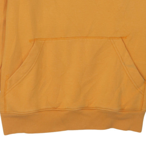 Ralph Lauren Mens Yellow Pullover Hoodie 2XL Logo Fleece Sweatshirt