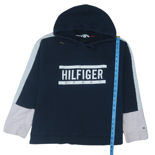 Tommy Hilfiger Sport Womens Navy Hoodie XXL Relaxed Fit Cotton