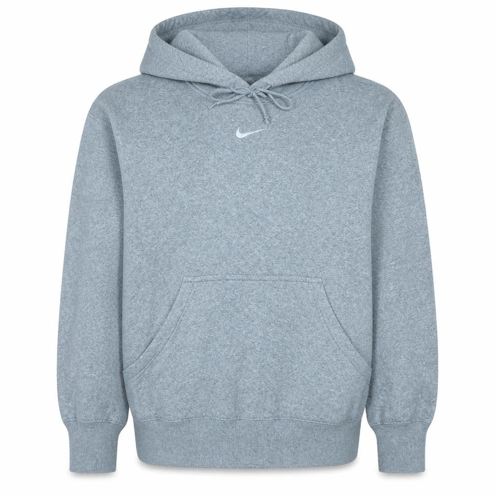 Nike Men's Grey Pullover Hoodie Small Fleece Logo Sweatshirt