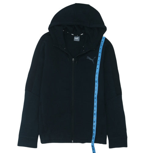 Puma Men's Black Full Zip Hoodie Size L Fleece Sportswear
