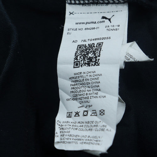 Puma Men's Black Full Zip Hoodie Size L Fleece Sportswear