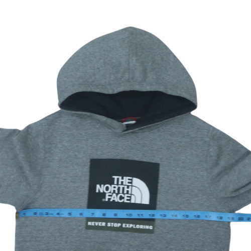 The North Face Boys Grey XL Pullover Hoodie with Logo Graphic