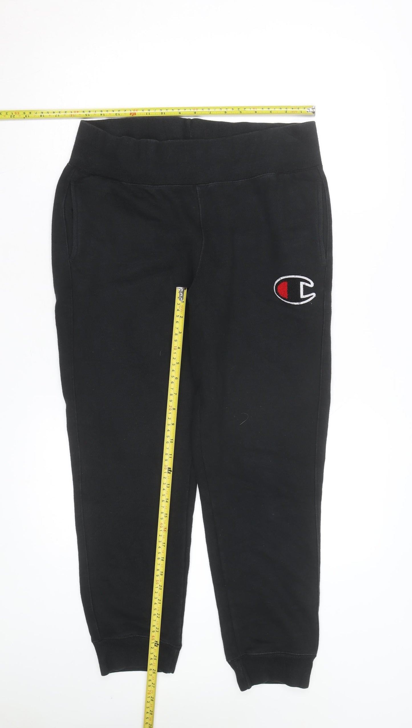 Champion Men Black Reverse Weave Jogger Sweatpants Size L