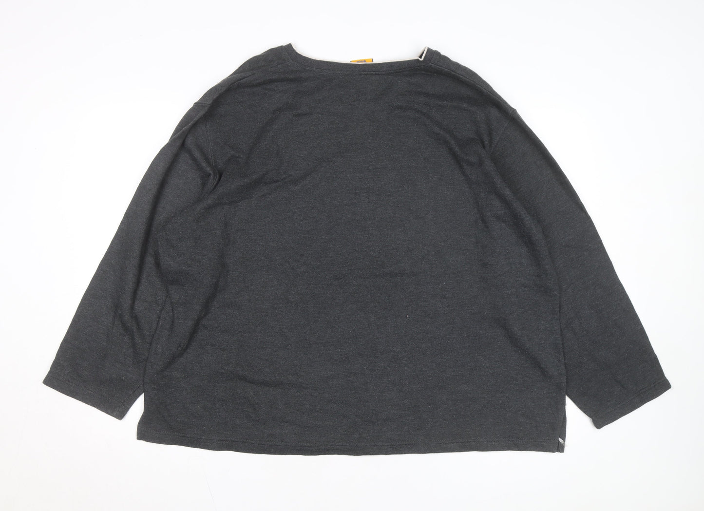 Disney Pooh Womens Grey 22W/24W Pullover Sweatshirt with Snow Scene Graphic