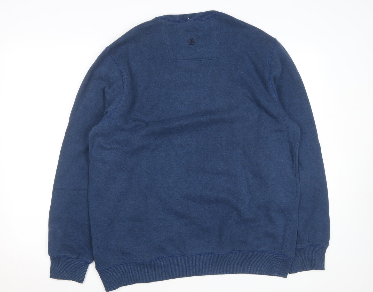 G.H. Bass & Co. Men's Blue Crew Neck Pullover Sweatshirt Size L