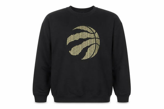 NBA Men's Black Toronto Raptors Logo Pullover Sweatshirt Size L