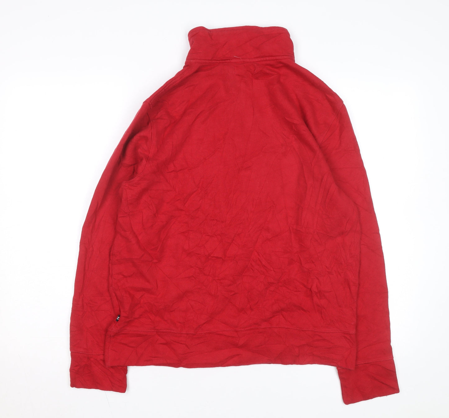 Nautica Men's Red 1/4 Zip Fleece Pullover Sweatshirt Size S