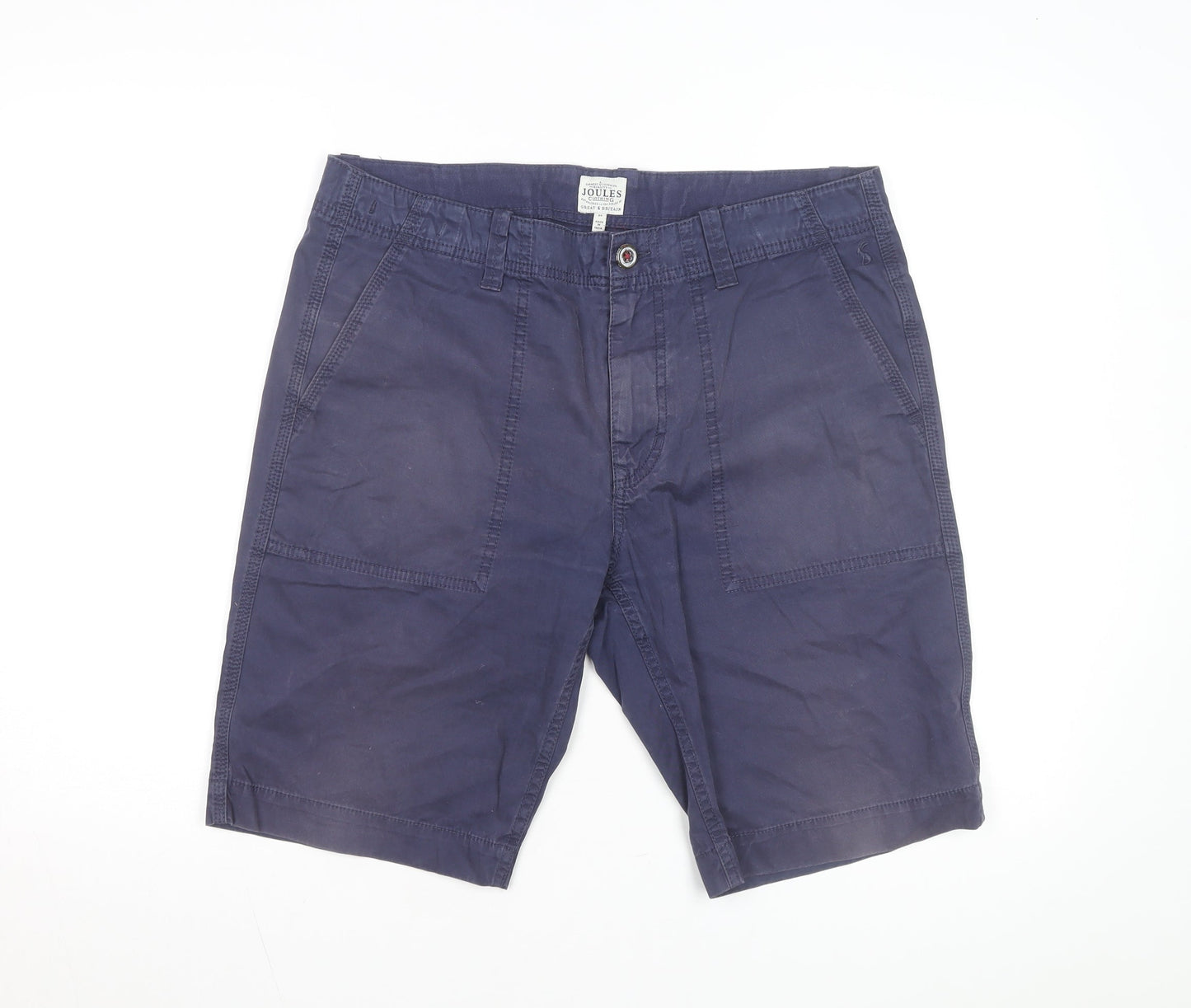 Joules Men's Blue Chino Shorts Size L 34in Cotton Casual