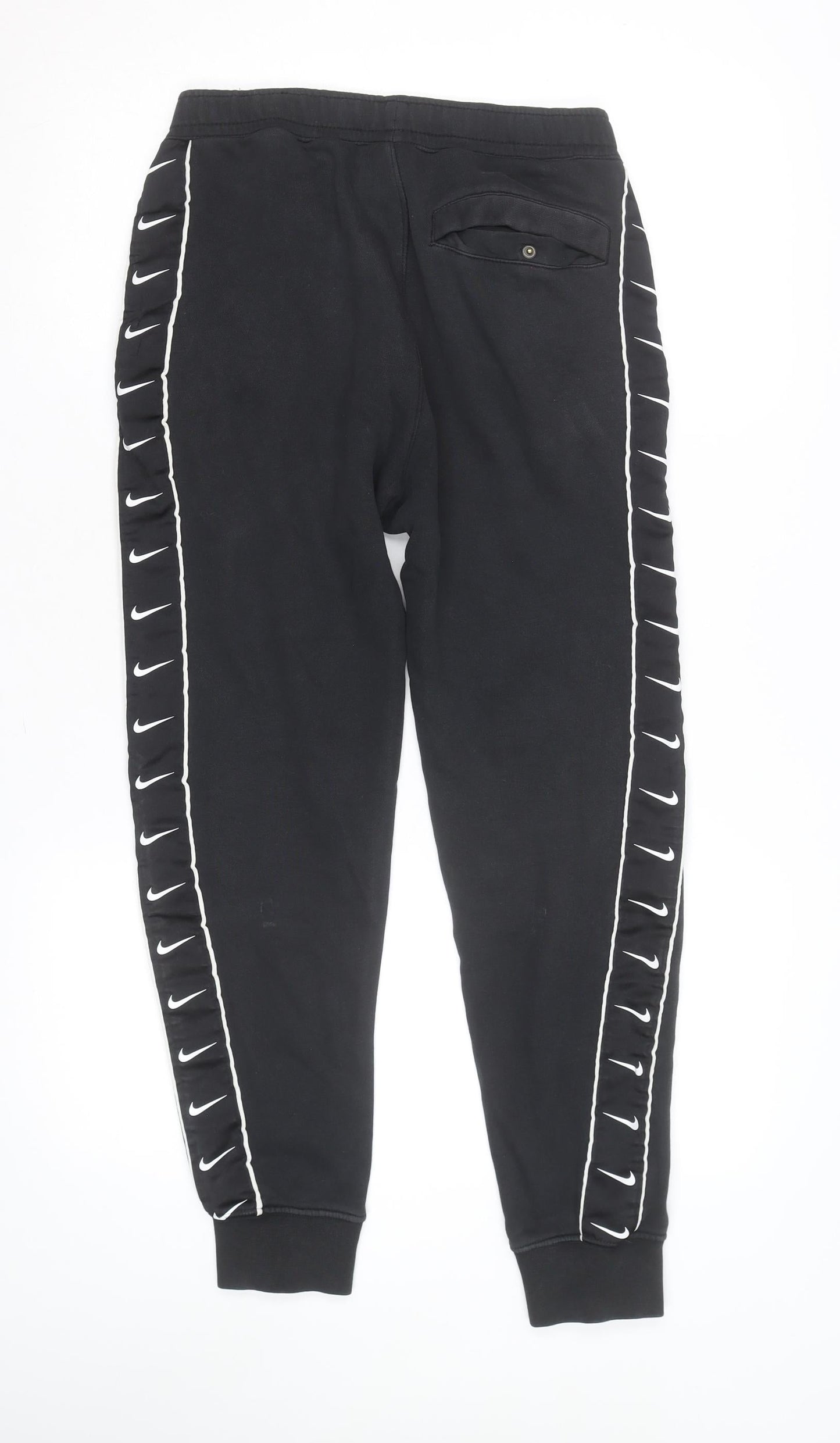 Nike Men's Black XS Jogger Fleece Trousers with Side Stripe