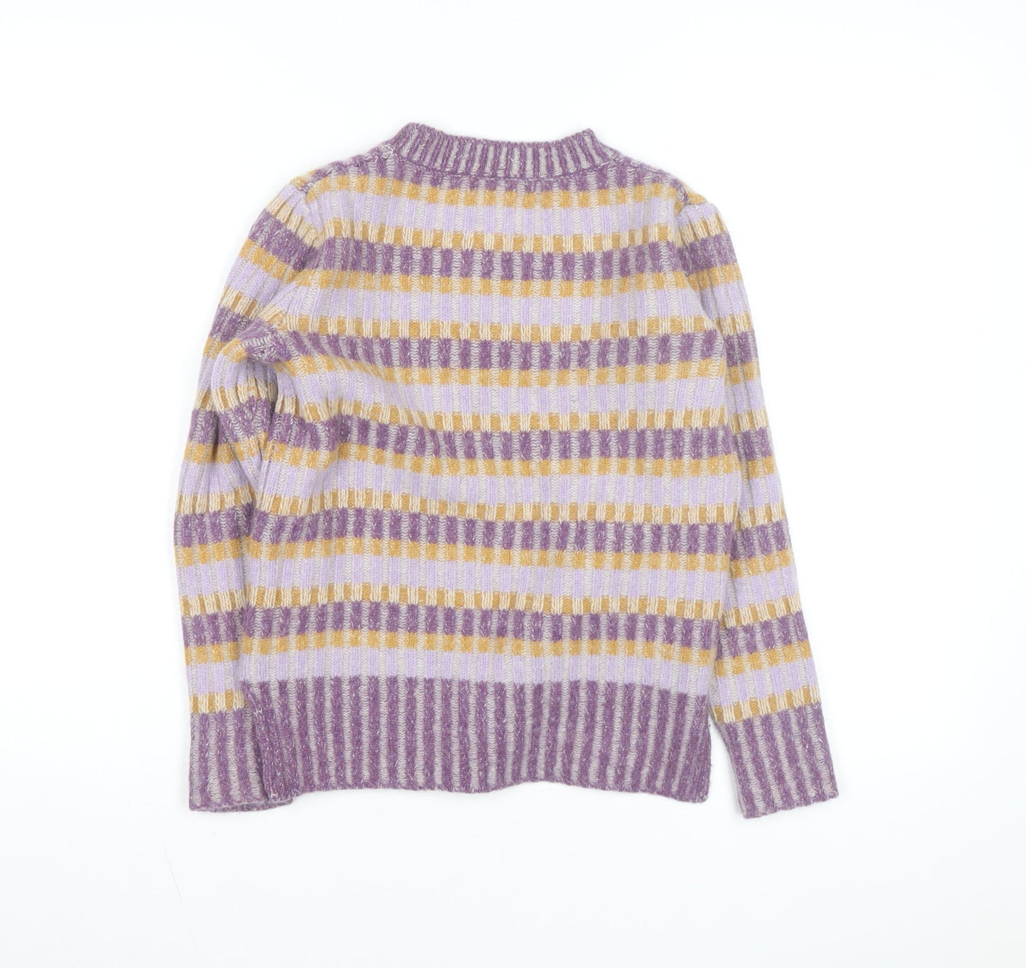 Woolovers Women's Multicoloured Striped Wool Blend Jumper XS