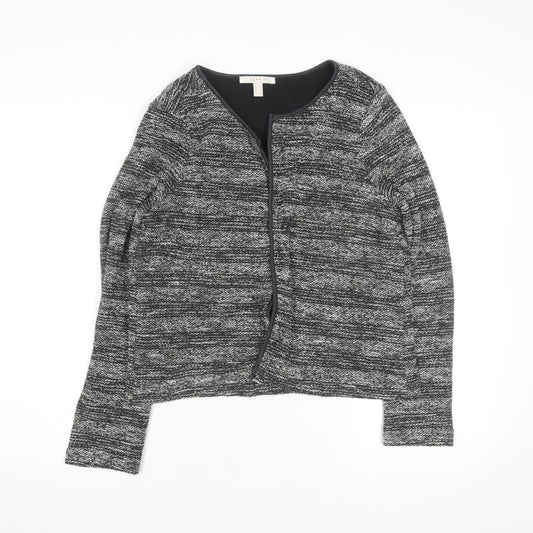 Esprit Womens Grey Knit Open Cardigan L Long Sleeve Casual