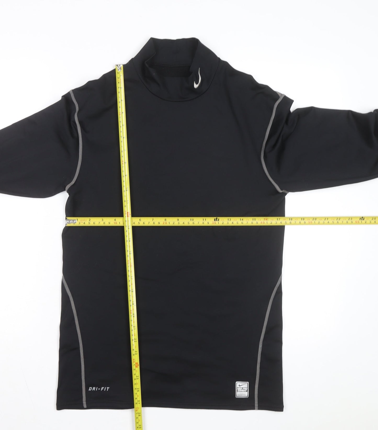 Nike Men's Black XL Pro Combat Dri-Fit Long Sleeve Compression Top
