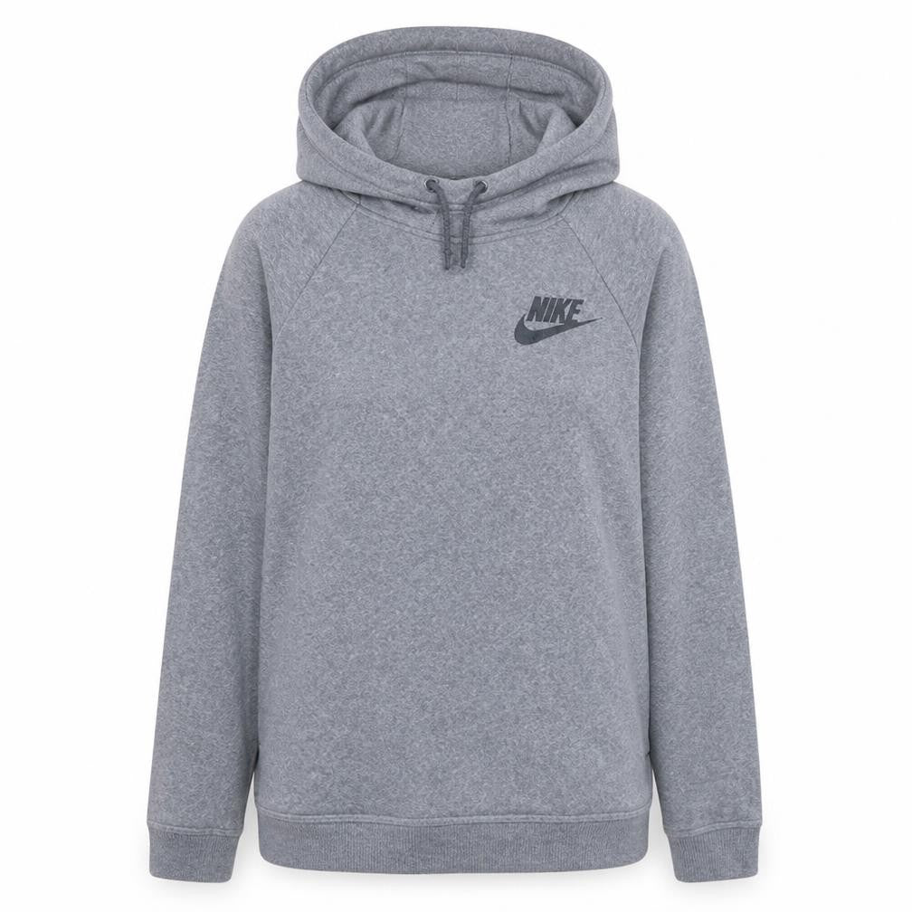 Nike Women Grey Long Sleeve Pullover Hoodie Size L