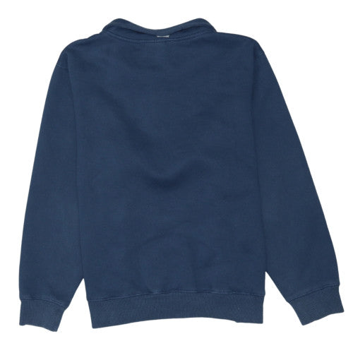 Elite Eleven Men’s Blue 1/4 Zip Collared Fleece Sweatshirt Size S
