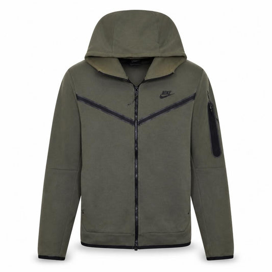 Nike Men's Green Full Zip Hooded Sweatshirt Size S
