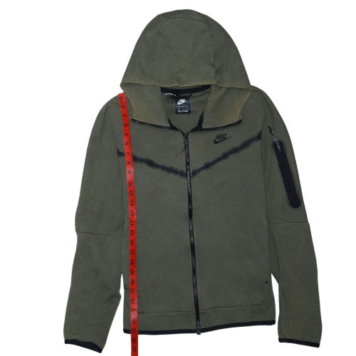 Nike Men's Green Full Zip Hooded Sweatshirt Size S