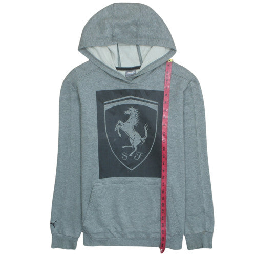 Puma Ferrari Mens Grey 3XL Pullover Hoodie with Logo