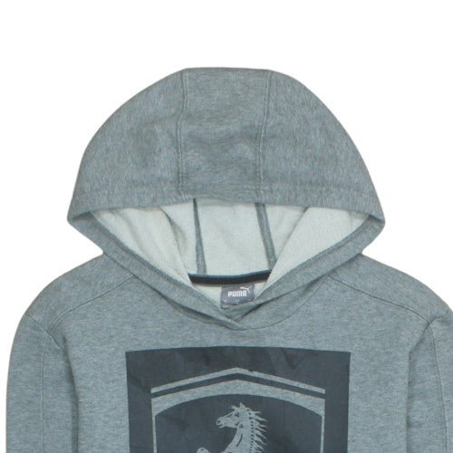 Puma Ferrari Mens Grey 3XL Pullover Hoodie with Logo
