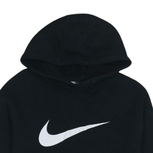 Nike Men’s Black Pullover Hoodie Small Logo Fleece Sweatshirt