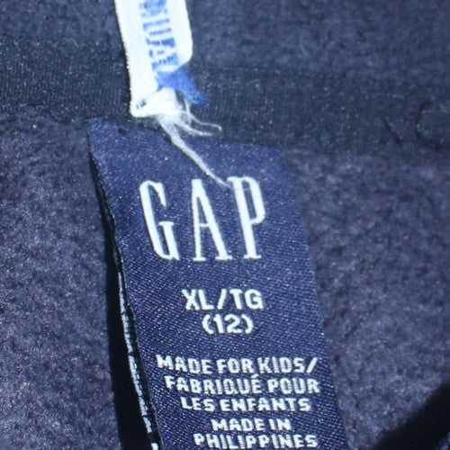 GAP Boys Navy Blue XL (12 Years) Pullover Hoodie with Logo