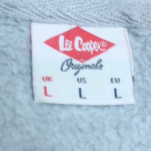 Lee Cooper Men's Grey Pullover Hoodie L Casual Classic Style