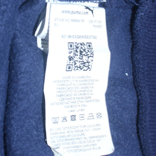 Puma Men's Blue Pullover Hoodie M Regular Fit Sportswear