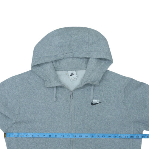 Nike Men's Grey Full Zip Hoodie M Regular Sportswear Fleece