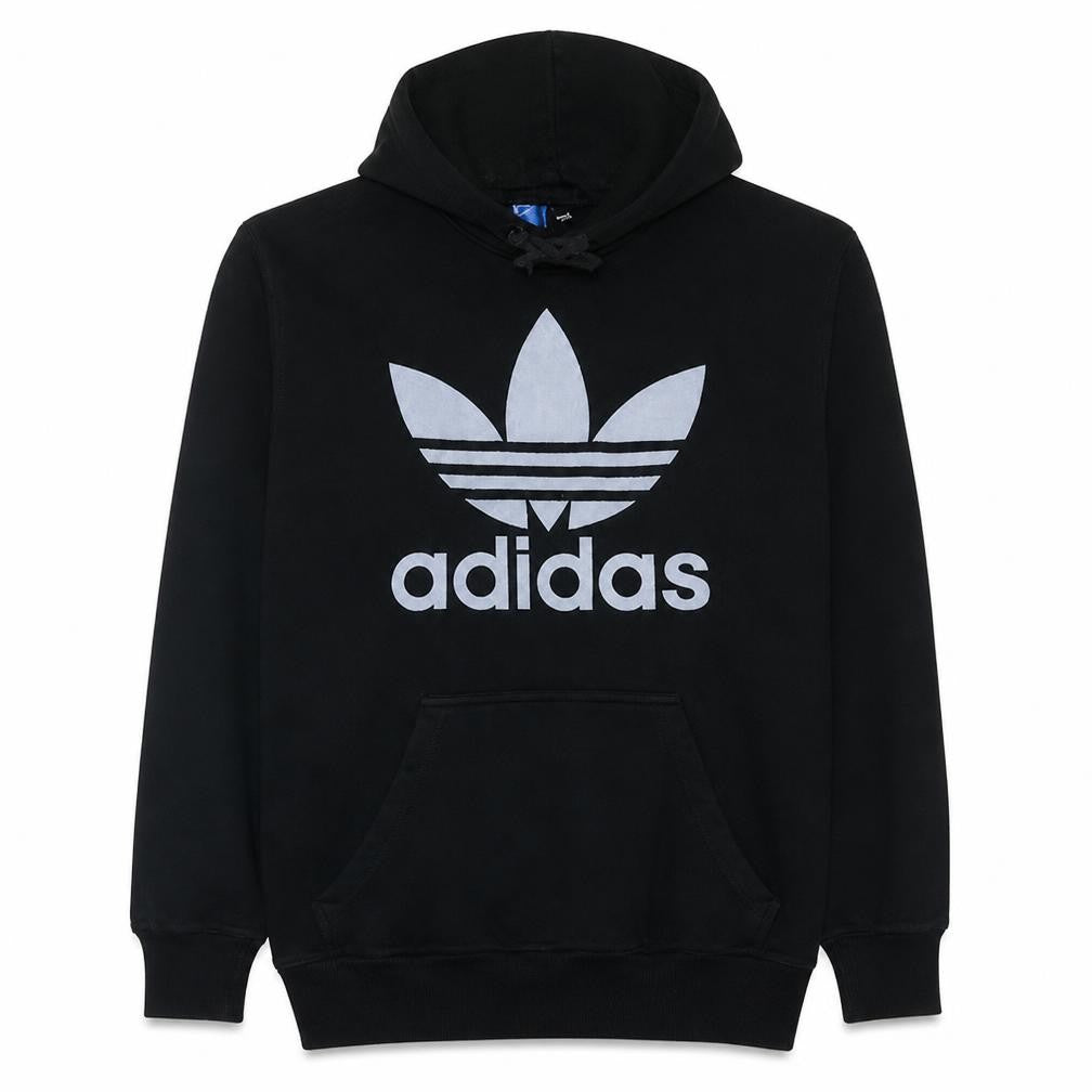 Adidas Men's Black Pullover Hoodie S Regular Fit Graphic Sportswear