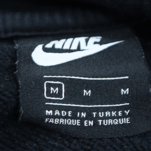 Nike Men's Black Pullover Hoodie M Fleece Logo Sportswear