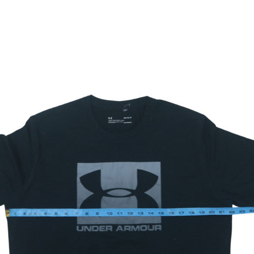 Under Armour Men's Black HeatGear Sports T-Shirt Size L Crew Neck