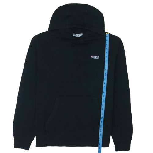Fila Men's Black XL Pullover Hoodie Sweatshirt Logo Fleece