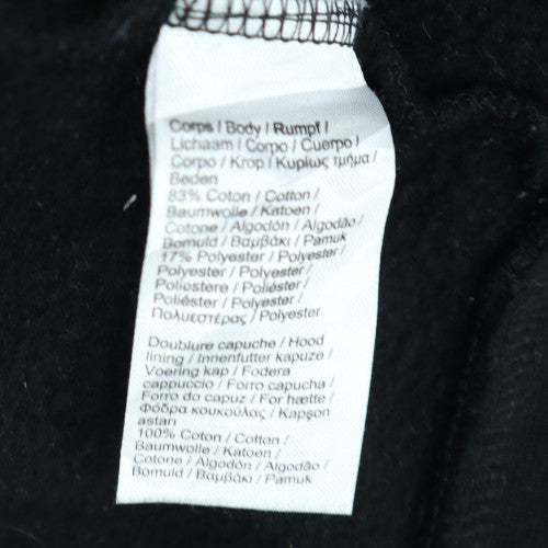 Lacoste Men’s Black Full Zip Hoodie M Hooded Fleece Sweatshirt