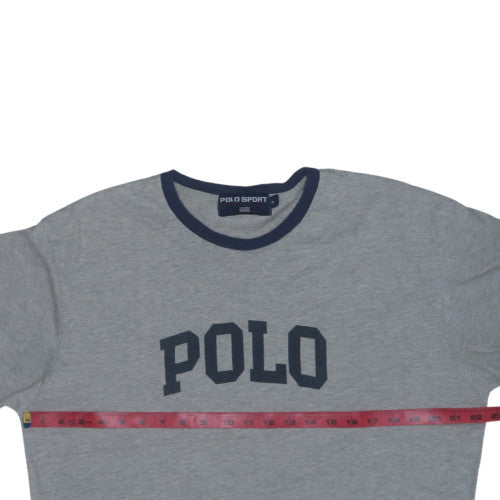 Polo Sport Ralph Lauren Men's Grey Long Sleeve Cotton Top Size M
