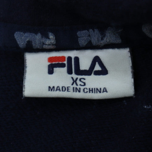 Fila Men's Multicoloured Pullover Hoodie XS Logo Graphic Sweatshirt