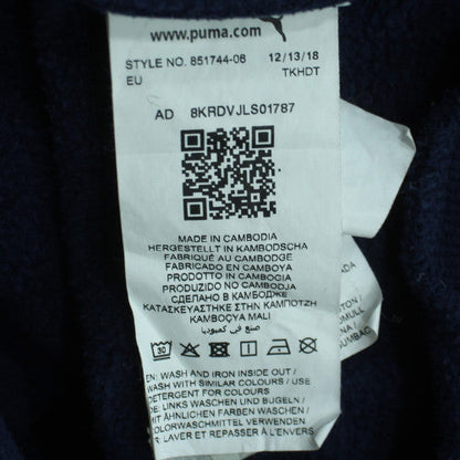 Additional view of Puma Men's Navy Blue Pullover Hoodie, size M, Logo Design